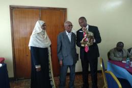 Kiswahili Department staff at the University of Nairobi hosted Prof.Mohammed Hassan Abdulaziz at the United Kenya Club at his farewell party. 